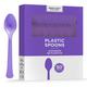 Purple Heavy-Duty Plastic Spoons, 50ct